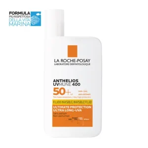 La Roche Posay Anthelios Uvmune 400 Fluido Invisibile che offre protezione estrema da UVA Ultra Lunghi SP50+ Senza Profumo 50ML
